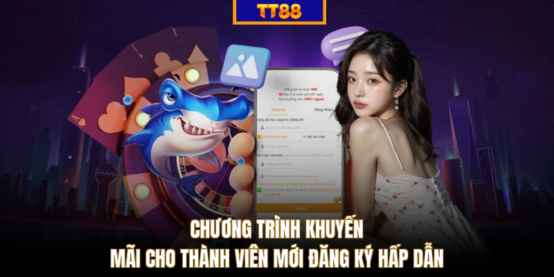 Chương trình khuyến mãi cho thành viên mới đăng ký hấp dẫn
