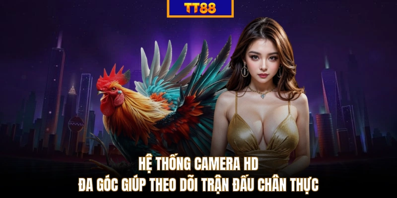 Hệ thống camera HD đa góc giúp theo dõi trận đấu chân thực